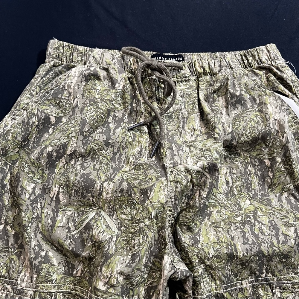 Almost Famous Green Camouflage Cargo Pants size 28 Waist Stretch - Picture 4 of 12